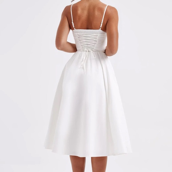 BabyBoo White Mariella Midi Dress - Size M - Picture 2 of 4